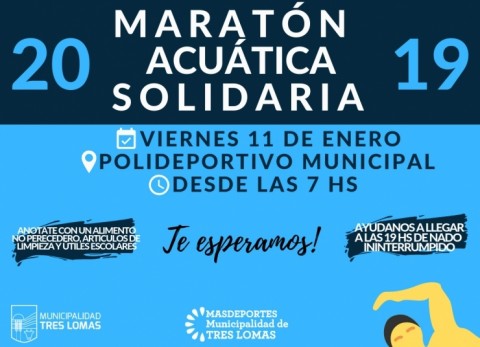 Se corre una nueva edición de la Maratón Acuática Solidaria