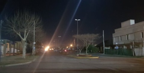 Algunas luminarias en la Avenida 9 de Julio se encuentran fuera de servicio
