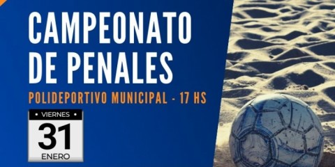 Campeonato de Penales en el Polideportivo Municipal de Tres Lomas