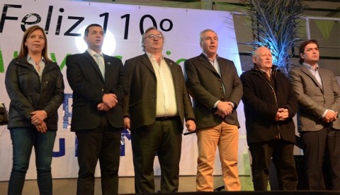 Hernández estuvo en el 110° Aniversario de Pellegrini