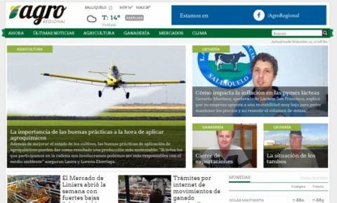 Ya está on line AgroRegional.com, un sitio web dedicado al sector rural