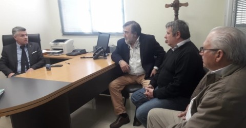 Ariel Succurro se reunió con autoridades del Banco Pampa
