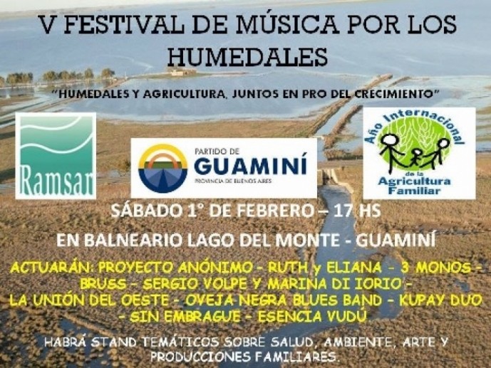 Músicos de la región se reúnen en el V Festival de Música por los Humedales
