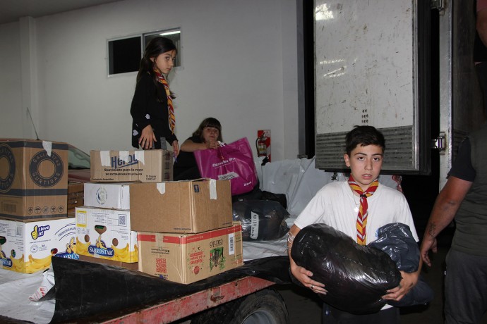 Las donaciones de Salliqueló partieron rumbo a Bahía Blanca