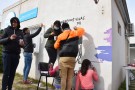 Mural conmemorativo de la movilización “Ni una menos”