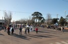 El banderazo convocó a más de un centenar de manifestantes