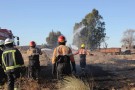 Bomberos extinguieron un incendio de pastizales