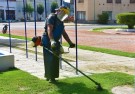 Realizan tareas de mantenimiento en espacios verdes