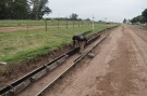 Avanza la obra de cordón cuneta en calle Drysdale