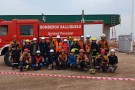 Bomberos Voluntarios realizaron un simulacro en la Planta Compresora
