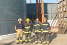 Bomberos de la región se capacitaron sobre rescate en silos