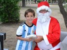 Papá Noel visitó Ingeniero Thompson