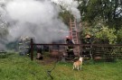 Incendio de vivienda en cercanías del Paseo del Lago