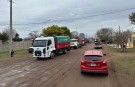 Transportistas se organizaron para celebrar el cumpleaños de un niño