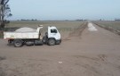 Trabajos de consolidación en el camino al cementerio 