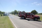 Se incendió una camioneta en el Acceso Centenario