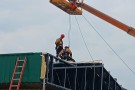 Bomberos Voluntarios realizaron un simulacro en la Planta Compresora