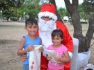 Papá Noel visitó Ingeniero Thompson