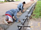 Trabajos de preparación de calles para su asfaltado 