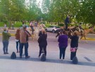 La agrupación “Anga Irú” realizó una cabalgata por los barrios