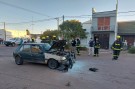 Accidente en la esquina de Marconi y España