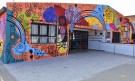 Terminaron el mural por el cincuentenario del Centro Complementario 