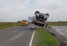 Vuelco y choque en cadena en la Ruta 33