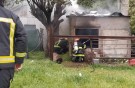 Incendio de vivienda en cercanías del Paseo del Lago