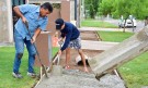 Construyen veredas en el barrio Ricardo Román Yani