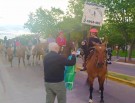 La agrupación “Anga Irú” realizó una cabalgata por los barrios
