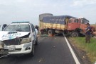 Vuelco y choque en cadena en la Ruta 33