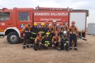 Bomberos Voluntarios realizaron un simulacro en la Planta Compresora