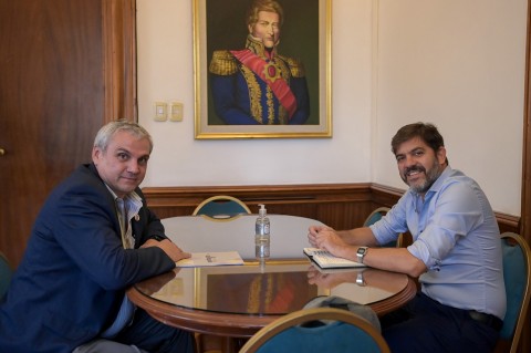 Nosetti se reunió con el jefe de asesores de la Provincia