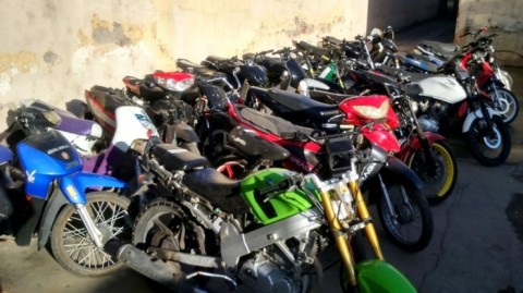 La policía secuestró más de 20 motos por escapes modificados