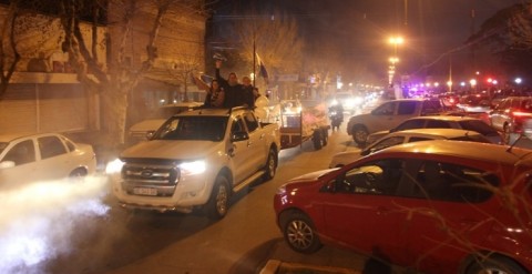 El Frente de Todos cerró la campaña con una caravana y un acto