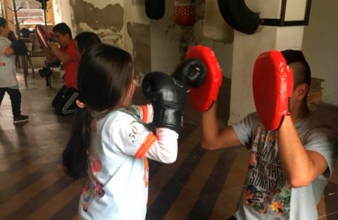 Los chicos del Jardín 901 visitaron la Escuela de Boxeo Recreativo