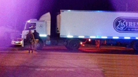 Controlaron transportes alimenticios en la madrugada