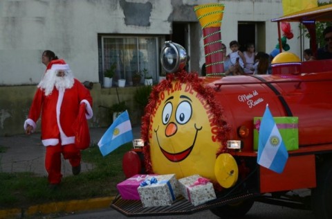 Papá Noel recorrerá la ciudad en el trencito de los Bomberos