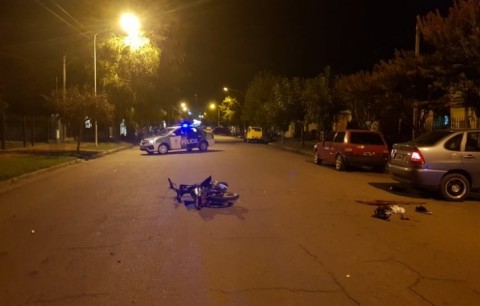 Accidente en calle Carranza entre Stroeder y España