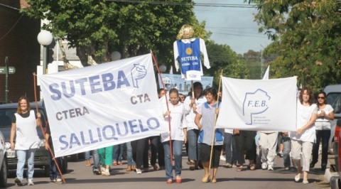 Convocados por el Frente Gremial, se movilizan el viernes los maestros