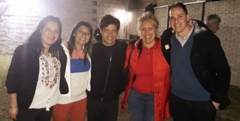 Integrantes del Frente de Todos de Salliqueló acompañaron a Kicillof en Trenque Lauquen