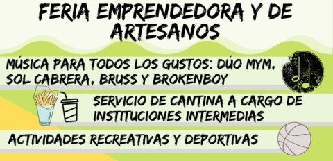 Organizan una Feria Emprendedora y de Artesanos