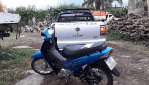 Secuestraron una motocicleta por falta de documentación y casco