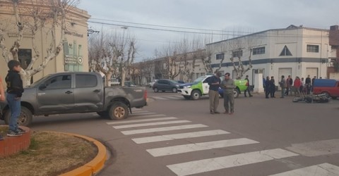 Accidente en Rivadavia y 25 de Mayo