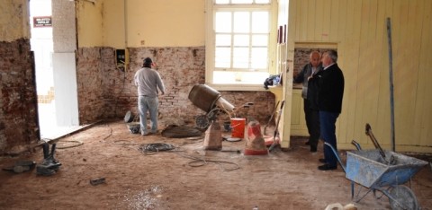 Se trabaja en el nuevo espacio para la Biblioteca Popular de Tres Lomas