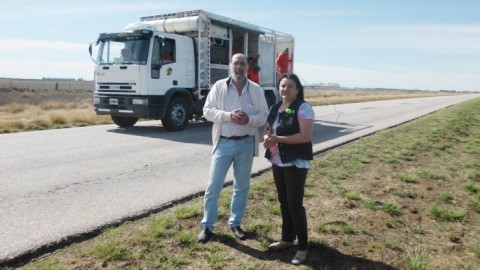 Comenzaron trabajos de demarcación horizontal en la Ruta 85