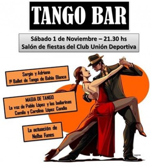 Este sábado, nuevo Tango Bar a beneficio del Hospital