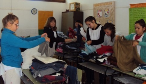 La escuela primaria de Quenumá, solidaria con los inundados