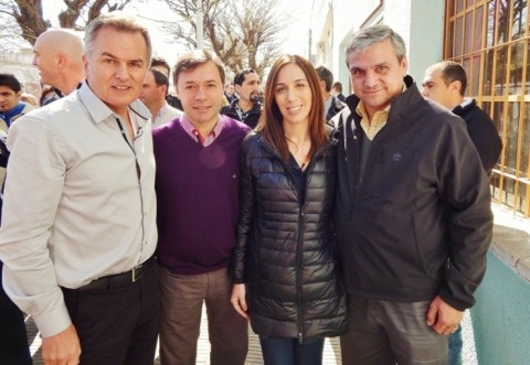 Juan Miguel Nosetti y Raúl Hernández se reunieron con María Eugenia Vidal