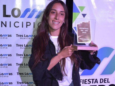 Catalina Cavallero es la deportista del año en Tres Lomas